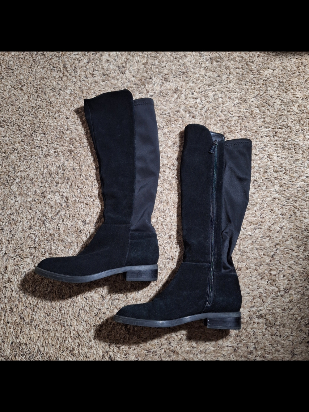 Blondo Olivia Waterproof Black Leather Knee High Winter Boots Size 6 M